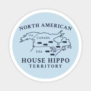 North American House Hippo Magnet